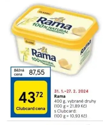 Tesco Rama 400 g nabídka