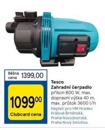 Tesco Tesco Zahradní čerpadlo nabídka
