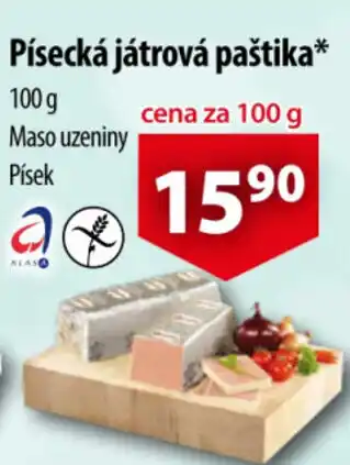 CBA Písecká játrová paštika 100 g nabídka