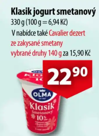 CBA Klasik jogurt smetanový 330 g nabídka