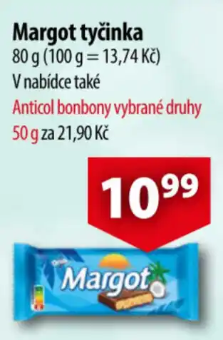 CBA Margot tyčinka 80 g nabídka