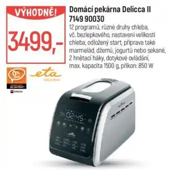 Domácí pekárna Delicca II 7149 90030