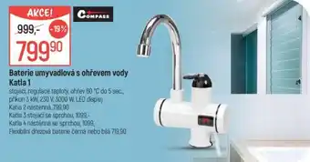 Globus Baterie umyvadlová s ohřevem vody Katla 1 nabídka