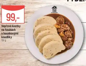 Globus Vepřové kostky na houbách s houskovými knedlíky 150 g nabídka
