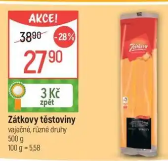 Globus Zátkovy těstoviny nabídka