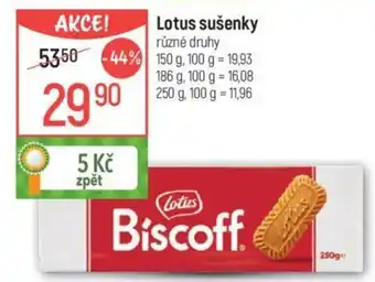 Globus Lotus sušenky nabídka