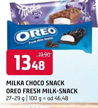 Terno MILKA CHOCO SNACK OREO FRESH MILK-SNACK nabídka