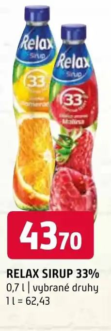 Terno RELAX SIRUP 33% 0,7L nabídka
