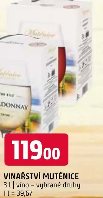Terno VINAŘSTVÍ MUTĚNICE 3L nabídka