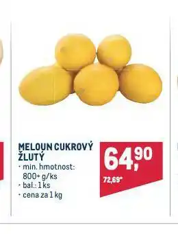 Makro Meloun cukrový žlutý nabídka