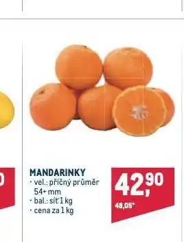 Makro Mandarinky nabídka