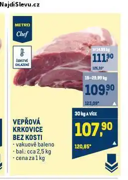 Makro Vepřová krkovice bez kosti nabídka