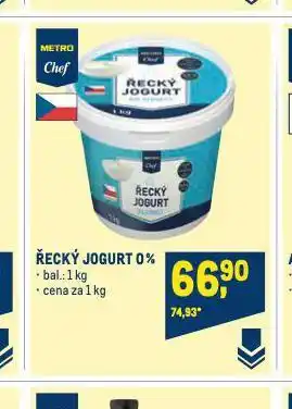 Makro Řecký jogurt nabídka
