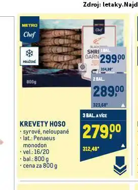 Makro Krevety hoso nabídka