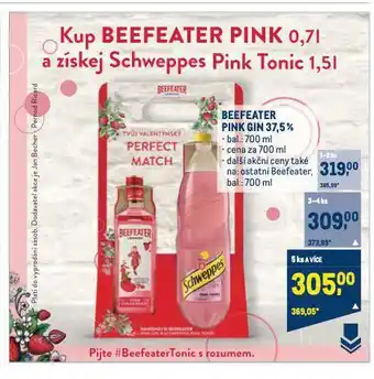 Makro Beefeater gin nabídka