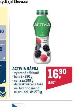 Makro Activia nápoj nabídka