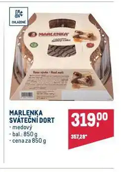 Makro Marlenka sváteční dort nabídka