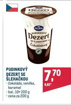 Makro Pudinkový dezert se šlehačkou nabídka