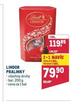 Makro Lindor pralinky nabídka
