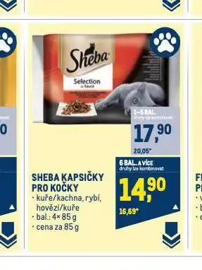 Makro Sheba kapsičky pro kočky nabídka