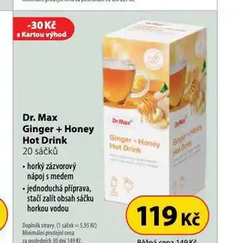 Dr. Max Dr. max ginger + honey hot drink nabídka
