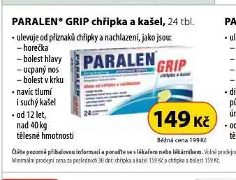 Dr. Max Paralen grip chřipka a kašel nabídka