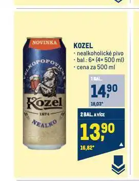 Makro Pivo velkopopovický kozel nealko nabídka
