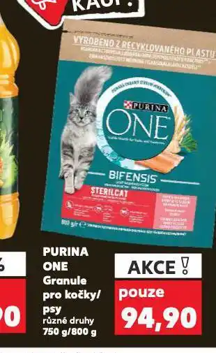 Kaufland Purina one granule pro kočky nabídka