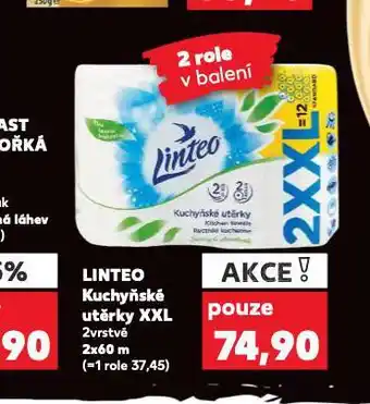 Kaufland Linteo kuchyňské utěrky nabídka