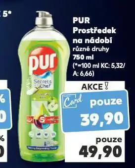 Kaufland Pur prostředek na nádobí nabídka