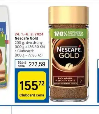 Tesco Nescafé gold nabídka