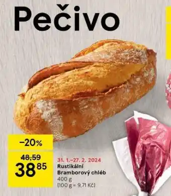 Tesco Rustikální bramborový chléb nabídka