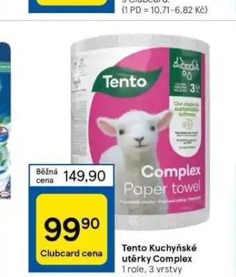 Tesco Tento kuchyňské utěrky nabídka