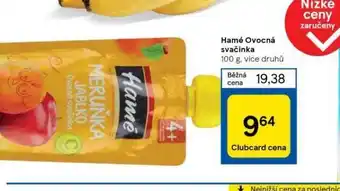 Tesco Hamé ovocná svačinka nabídka