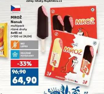 Kaufland Mrož nanuk nabídka
