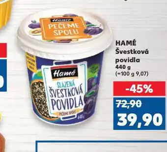 Kaufland Hamé švestková povidla nabídka