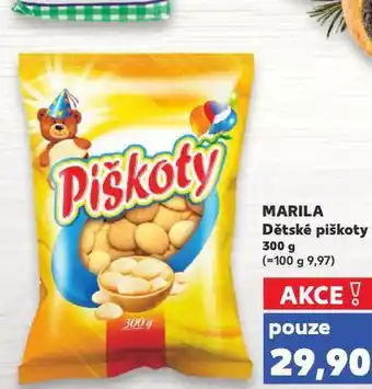 Kaufland Marila dětské piškoty nabídka