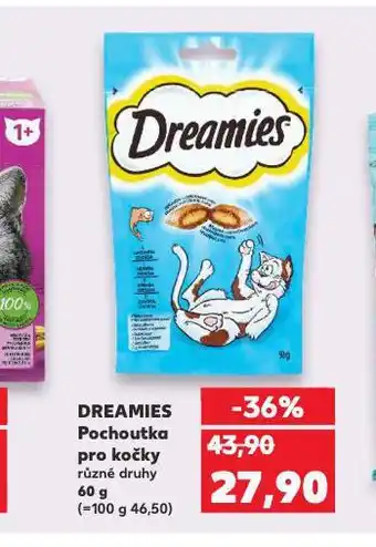 Kaufland Dreamies pochoutka pro kočky nabídka