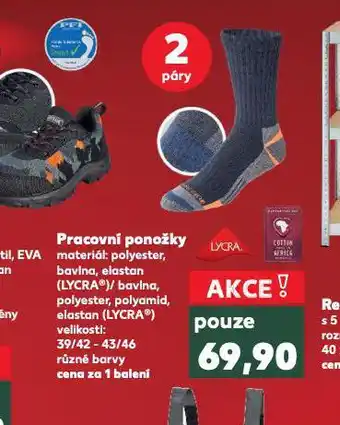 Kaufland Pracovní ponožky nabídka