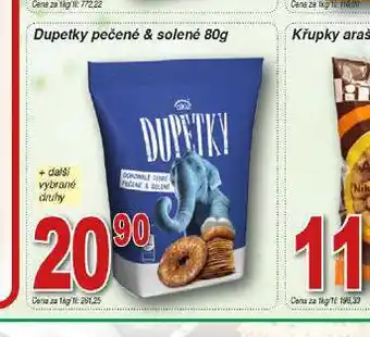 Hruška Dupetky pečené & solené nabídka
