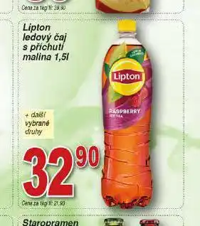 Hruška Lipton ledový čaj s příchutí malina nabídka