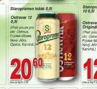 Hruška Pivo staropramen ležák nabídka