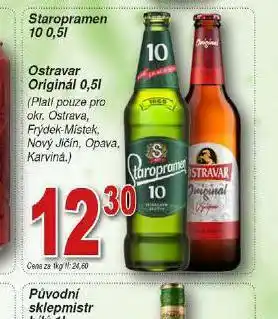 Hruška Pivo staropramen 10 nabídka
