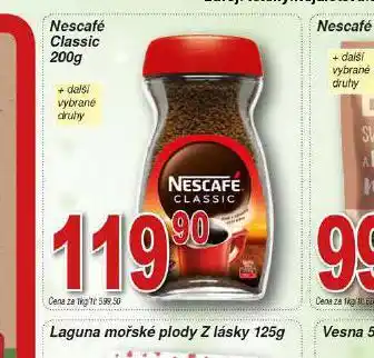 Hruška Nescafé classic nabídka