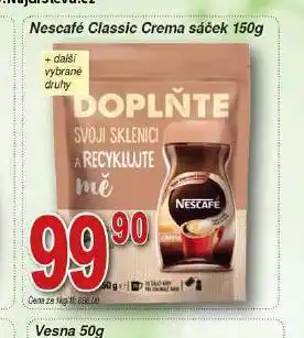 Hruška Nescafé classic crema sáček nabídka