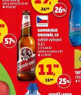 Penny Market Pivo gambrinus nabídka