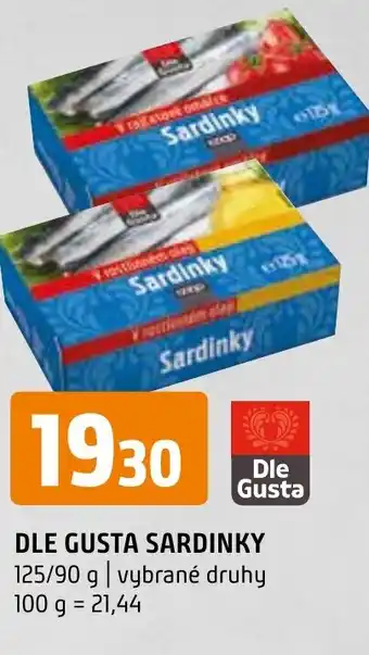 Terno DLE GUSTA SARDINKY nabídka