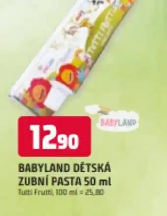 Trefa BABYLAND DĚTSKÁ ZUBNÍ PASTA 50 ml nabídka