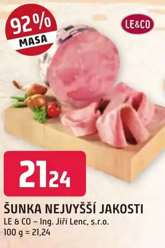 Trefa ŠUNKA NEJVYŠŠÍ JAKOSTI nabídka