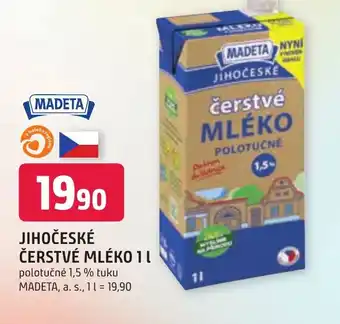 Trefa JIHOČESKÉ ČERSTVÉ MLÉKO 1L nabídka